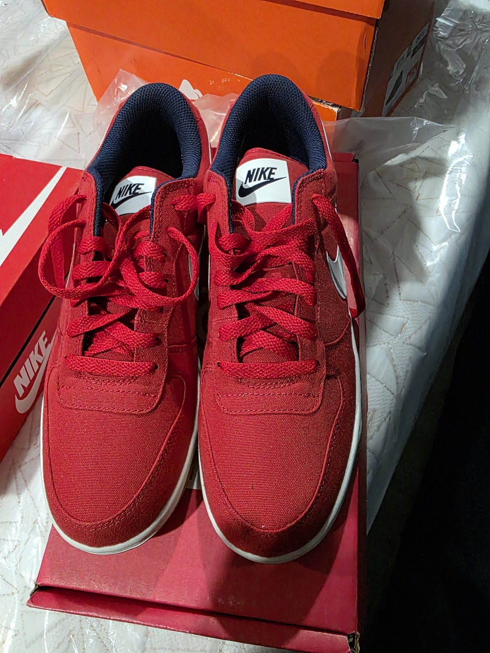 Nike Big Lux Low Red  Sneakers.